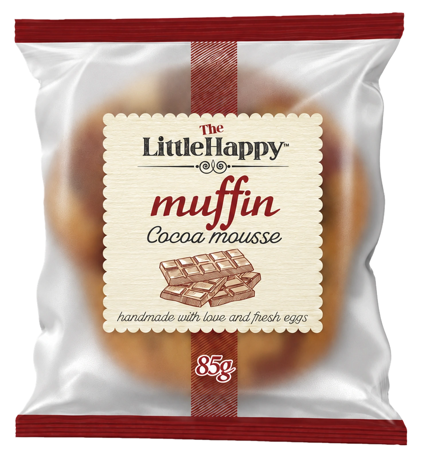 The Little Happy Bakery Cocoa Mousse Muffin packshot.