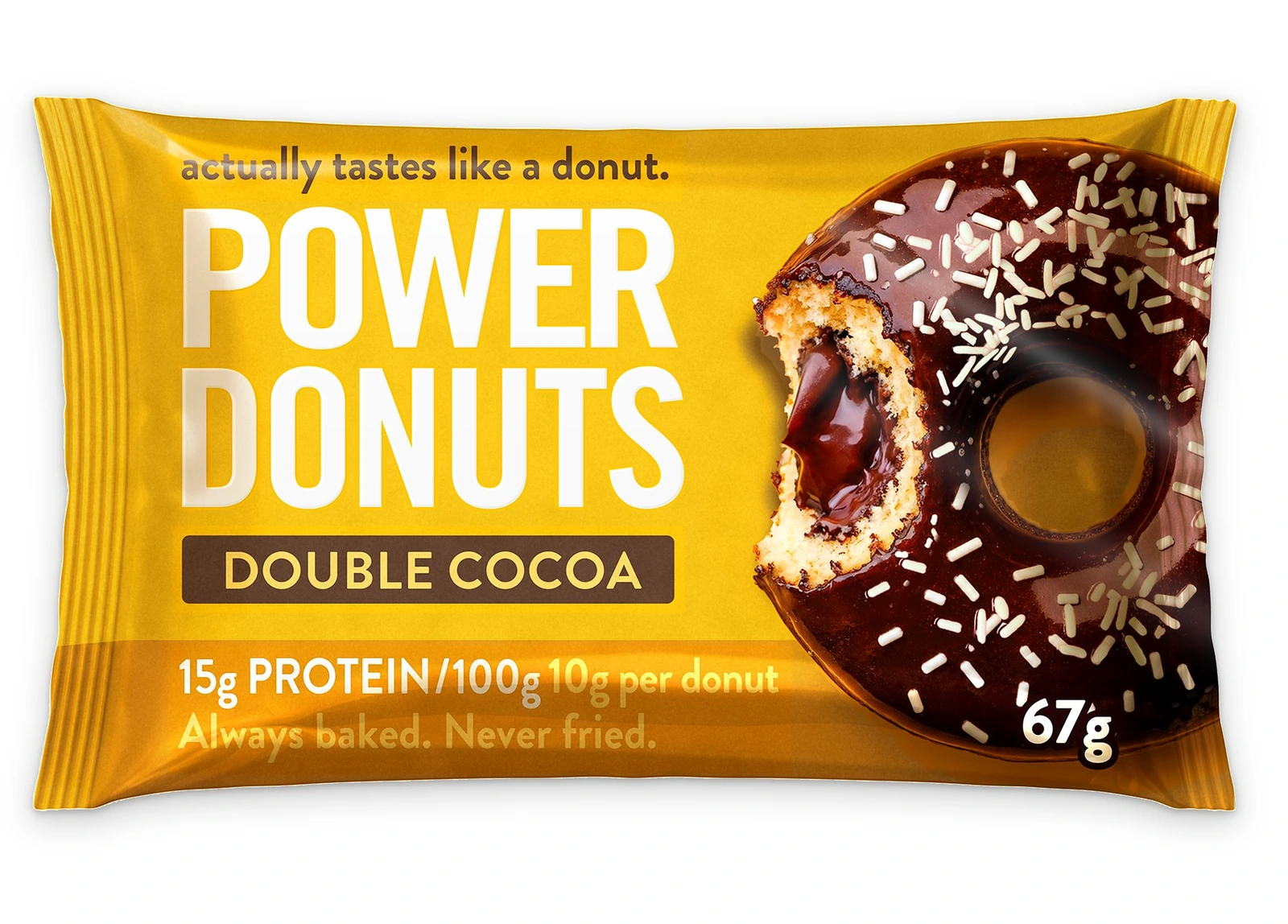 The Little Happy Bakery Double Cocoa Power Donut packshot.