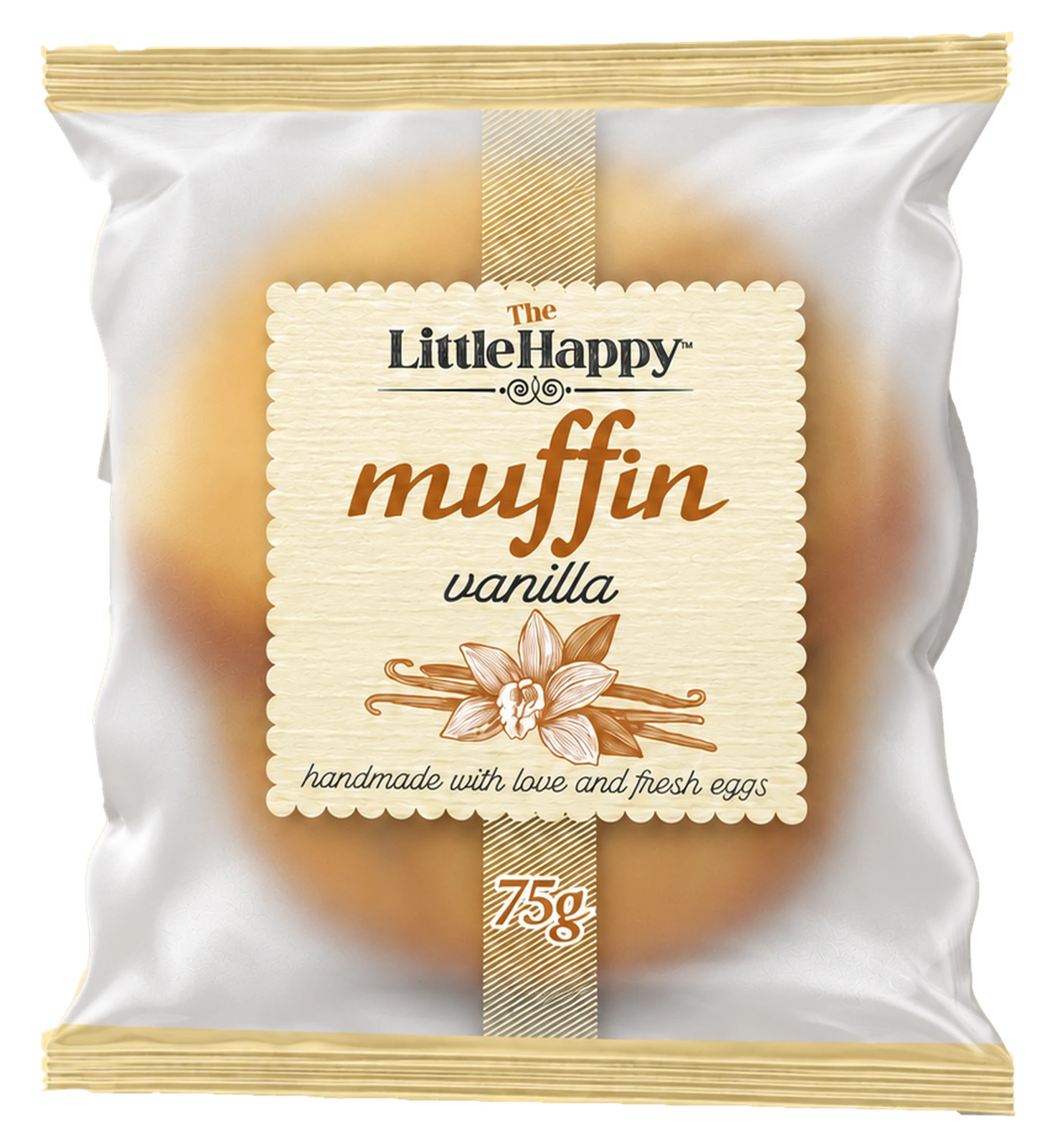 The Little Happy Bakery Vanilla Muffin packshot.